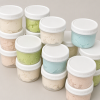 Gobelets à tiramisu avec couvercles à vis, pots à gâteau ronds en PP pour mousse, cheesecake, desserts superposés, présentation en café, restaurant, à emporter