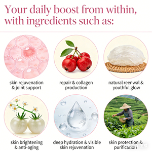 קולגן ימי שעבר הידרוליזה, פפטידים נוזליים עם חומצה היאלורונית, ויטמין C, ביוטין, תוסף משקה קולגן סוג I - Product Image 6