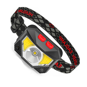Headlamp Led Rechargeable 2000 Mah Cob Adjustable Brightness Portable Outdoor Fishing - Product Image 1