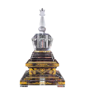 50厘米水晶舍利塔和菩提塔用于家庭客厅，佛寺和寺庙供奉的装饰品