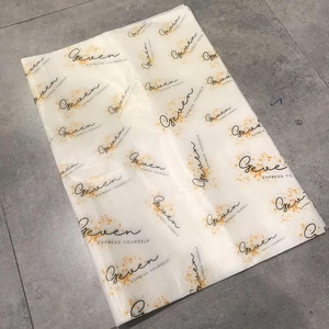 <span class=keywords><strong>Papier</strong></span> d'emballage <span class=keywords><strong>alimentaire</strong></span> ciré, résistant à la graisse, <span class=keywords><strong>imprimé</strong></span> avec logo personnalisé, 42 g/m² - Product Image 2
