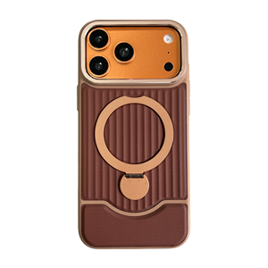 360 °   Funda Magnética con Anillo Ajustable y Cubierta de Cuero Texturizado Antihuellas para iPhone 16 17 18 <span class=keywords><strong>Pro</strong></span> Max - Product Image 1