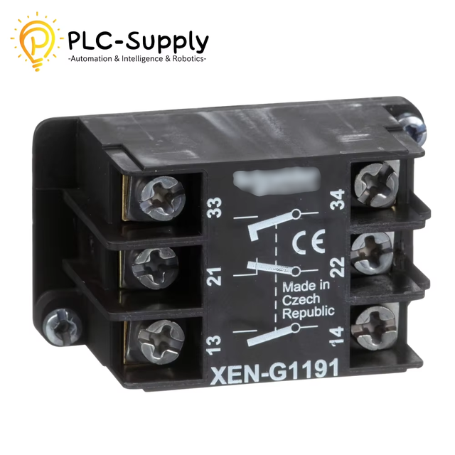 XENG1191 2-Speed Contact Block 1NC+2NO Staggered Slow-break Contacts 10A 600V AC for Industrial Pendant Control Station