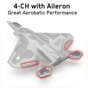 เครื่องบินบังคับวิทยุ Volantex <span class=keywords><strong>F22</strong></span> <span class=keywords><strong>Raptor</strong></span> 761-7 พร้อมระบบกันสั่นไจโรแบบ U-turn  4CH 2.4G ของเล่นเครื่องบินเจ็ทไฟท์เตอร์สำหรับนักสะสม - Product Image 4