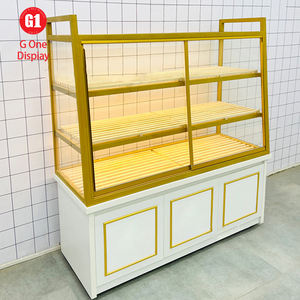 Vitrine de boulangerie sur mesure, peinte, en bois, vitrine de boulangerie moderne de luxe - Product Image 1