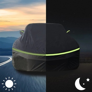 Housse de <span class=keywords><strong>voiture</strong></span> complète toutes saisons pour extérieur avec fermeture éclair, <span class=keywords><strong>protection</strong></span> robuste coupe-vent et imperméable pour Chevrolet Camaro 2010-2023 - Product Image 4