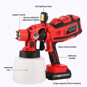 <span class=keywords><strong>Pistolet</strong></span> de pulvérisation électrique à batterie au lithium personnalisé, 3 buses, portable, pour <span class=keywords><strong>peinture</strong></span> au latex, origine Chine, fabricant de source haute tension - Product Image 5