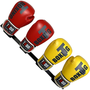 Espositore professionale per guanti da boxe da palestra in metallo montato a parete - Product Image 2