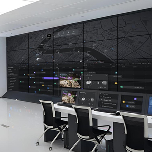 55-inch <span class=keywords><strong>LCD</strong></span> <span class=keywords><strong>LED</strong></span> Tủ video tường màn hình quảng cáo hiển thị hẹp bezel 3.5 mét tấm đa nối màn hình với hình ảnh động - Product Image 3