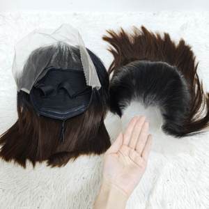 Promotion Letsfly 60$ Perruques sans colle M Hair Line, Perruques Bob SDD Lace Frontal 13x6, Cheveux Humains 100% 12A 10 12 pouces, Vente en Gros en Stock - Product Image 1