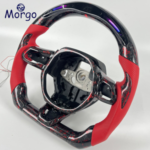 Volant de direction personnalisé en fibre de carbone forgée avec éclairage LED pour Lamborghini Baby Bull <span class=keywords><strong>Gallardo</strong></span> Huracan <span class=keywords><strong>Performante</strong></span>/EVO/sto/<span class=keywords><strong>Spyder</strong></span> Urus - Product Image 5