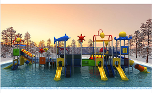 Offre Spéciale Glissière d'eau en fibre de verre joyeuse aire de jeux extérieure en plastique piscine parc aquatique fabricant d'équipement - Product Image 2