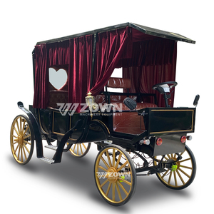 Chariot de style mariage personnalisable, chariot rétro pour visites de parcs, véhicule à roues pour transport spécial, à vendre - Product Image 4