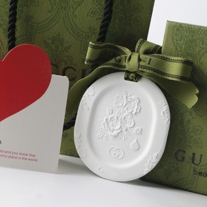 Disesuaikan hadiah pernikahan keramik bunga Diffuser gantung keluarga mobil penyegar udara parfum gipsum batu liontin - Product Image 6