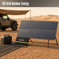 Prêt pour le camping et la pêche : Station d'alimentation portable 1800W 1024Wh + ensembles de panneaux solaires 600W, kit générateur solaire rechargeable à charge rapide