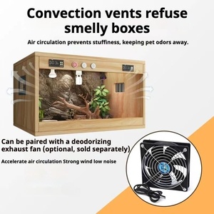 Boîte d'élevage pour reptiles avec porte coulissante, isolation thermique, terrarium, cage de présentation multi-tailles - Product Image 4