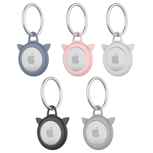 New Premium Silicone AirTag Case  Anti-Lost Protective Holder Compatible with Apple AirTag, Secure Tracker Cover for Pets
