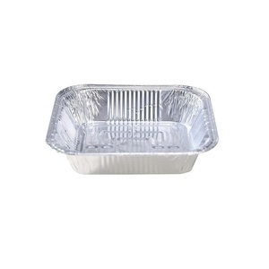 Bandeja de aluminio 6x9 para llevar, hornear y cocinar, contenedor de aluminio con <span class=keywords><strong>tapa</strong></span> - Product Image 3