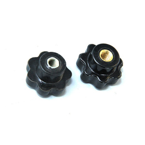 M5 M6 M8 M10 poignée prune en bakélite noire tête sept étoiles vis de bouton de serrage en plastique pour <span class=keywords><strong>poignées</strong></span> et boutons de meubles de machine-outil - Product Image 2