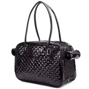 Wholesale Multi Foldable Waterproof Premium PU Leather <b>Pet</b> Travel Purse Handbag Portable Bag Dog <b>Carrier</b> - Product Image 6