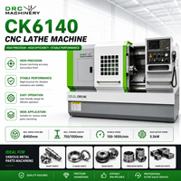 Tour CNC monophasé CK6140 220V, portée de coupe 400mm, banc de travail 750mm, tourelle GSK 4T, prêt pour atelier domestique, aucune alimentation industrielle requise