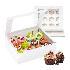 Contenedor Individual para Muffins con Impresión Personalizada para Regalos de Cumpleaños y Uso en Pastelerías <span class=keywords><strong>Gourmet</strong></span> - Product Image 1