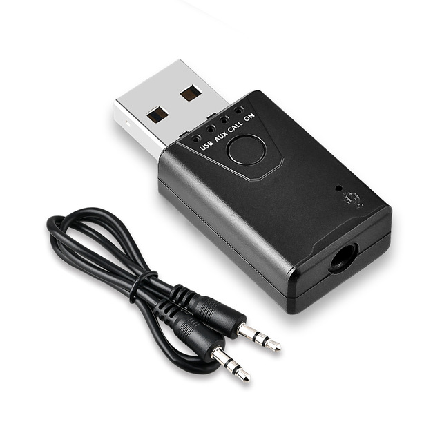 2025 Upgrade Bluetooth 5.3 Receiver Dual USB/AUX Plug And Play Car Music Bluetooth Music adapter for PC