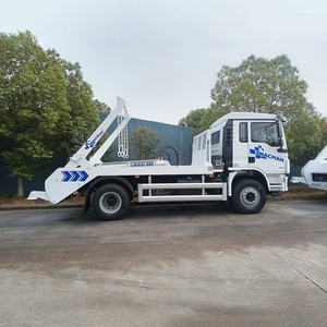 Camion benne basculante Shacman 4x2 8m³ pour collecte de déchets avec bras articulé - Product Image 3
