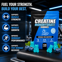 Gummies de créatine monohydrate OEM d'usine pour booster la force musculaire, supplément pré-entraînement fitness