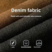 Jean en denim tissé respirant, coupe droite, taille mi-haute, longueur trois-quarts, légèrement élastique, délavé et vieilli, idéal pour l'été