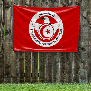 Bandiera Personalizzata della Nazionale di Calcio Tunisina, Decorazione per Camera da Letto, Striscioni da Parete, Arredo Stanza 3x5 Piedi, <span class=keywords><strong>Bandiere</strong></span> Divertenti per Esterni - Product Image 5