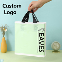 Sac de courses en plastique réutilisable avec impression de logo personnalisée, poignée souple colorée rose, sac fourre-tout recyclable en LDPE, OEM pour vêtements