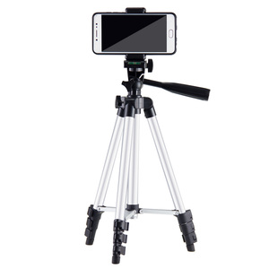 3110 trépied de téléphone léger de 105cm en aluminium pour voyage/appareil photo/trépied de téléphone avec sac de transport et support de téléphone, vis de montage de 1/4" - Product Image 1