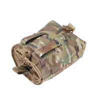 Pochette tactique pliable Multicam Premium pour extérieur avec système MOLLE et cordon de serrage