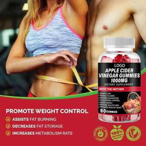 OEM Gummies au vinaigre de cidre de pomme biologique Complément de beauté Vitamines Forme posologique Gummies de bonbon pour la perte de poids et la beauté - Product Image 4