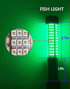 ضوء صيد تحت الماء لجذب الأسماك، مضخة إضاءة للصيد، مساعد لمحبي صيد الأسماك العائمة، إضاءة جاذبة - Product Image 5