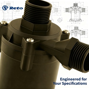 משאבת מים קומפקטית ללא פחמים 12V ניתנת להתאמה אישית בעלת יעילות גבוהה להשקיה בחממות - Product Image 2