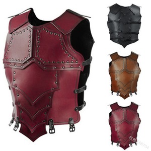 Chevalier médiéval samouraï Costume cuir poitrine armure protecteur GN bataille équipement accessoire Dragon échelle plastron pour hommes - Product Image 1