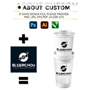 Custom Free-standing Cup With Logo Wholesale Double-insulated Non-standing Cup 500ml Detachable DIY Advertising Cup - Product Image 2