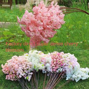 Hecho a mano realista 4 ramas <span class=keywords><strong>flor</strong></span> <span class=keywords><strong>de</strong></span> cerezo 3 tenedores pera <span class=keywords><strong>Flor</strong></span> <span class=keywords><strong>de</strong></span> melocotón flores artificiales <span class=keywords><strong>de</strong></span> plástico decoración <span class=keywords><strong>de</strong></span> boda simulación - Product Image 1