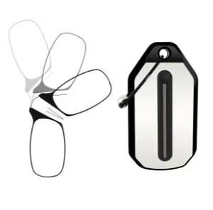 New Fashionable Super Light PC Frame <strong>Reading</strong> <strong>Glasses</strong> with Retro <strong>Mini</strong> Clip Convenient for Elderly Available Orange Blue Gray Lens - Product Image 4