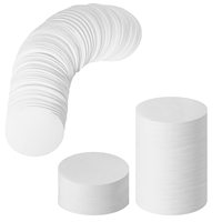 Papel de filtro cualitativo al mejor precio Papel de filtro redondo de velocidad rápida para papel de filtro de embudo de prueba de aceite de laboratorio
