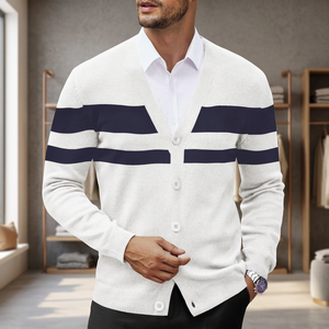 Pull d'hiver personnalisé OEM ODM en jacquard brodé, tricoté, épais, à séchage rapide, respirant, pour homme, classique et sophistiqué - Product Image 3