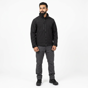 Men's Softshell <b>Jacket</b> <b>Fleece</b> <b>Lined</b> hooded Waterproof Tactical Rain coat Zip Up Winter Coat Windbreaker Casual <b>jacket</b> - Product Image 1