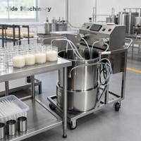Machine de remplissage de cire semi-automatique Yide avec 2 pompes péristaltiques, 2 buses, réservoir de cire chaude de 1,5 L, chariot mobile, équipement de fabrication de bougies
