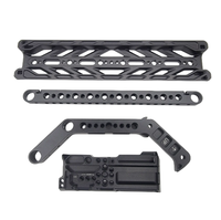 Accessoires de cage de caméra usinés CNC de marque, pièces de rig de cinéma personnalisées en aluminium et acier inoxydable de haute précision, brochage