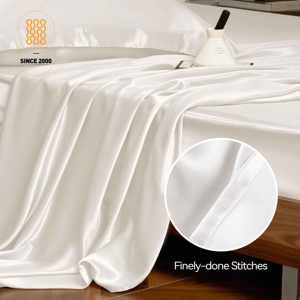 Lujo al por mayor Ultra suave 100% Grado Superior Natural Mulberry seda sábanas 16mm, 19mm, 22mm juego de cama de seda - Product Image 4