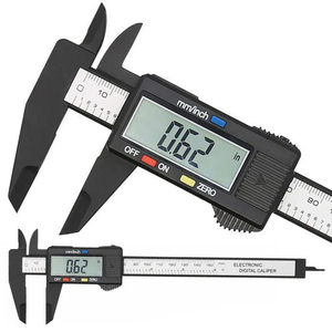 Calibrador Vernier Digital de Plástico al por Mayor, 1 Unidad, Pantalla Digital 0-150mm, Regla, Micrómetro Electrónico, Herramienta de Medición de Altura y Profundidad - Product Image 2