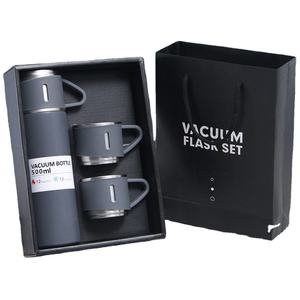Ensemble de gobelets 500ml Double couche en acier inoxydable 304 bouteille d'eau Thermos sous vide avec tasses ensembles de tasses de voyage pour cadeau en Promotion - Product Image 1