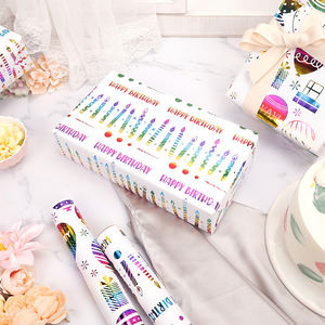 Wholesale 80g Valentine's Day Art <b>Paper</b> 43*300cm Gift Luxury Custom Packaging <b>Wrapping</b> <b>Paper</b> <b>Roll</b> - Product Image 5